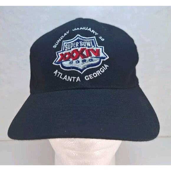 Vintage Superbowl XXXIV 2000 Atlanta Georgia -Titans Snapback Hat Cap Logo 7 - Picture 1 of 7